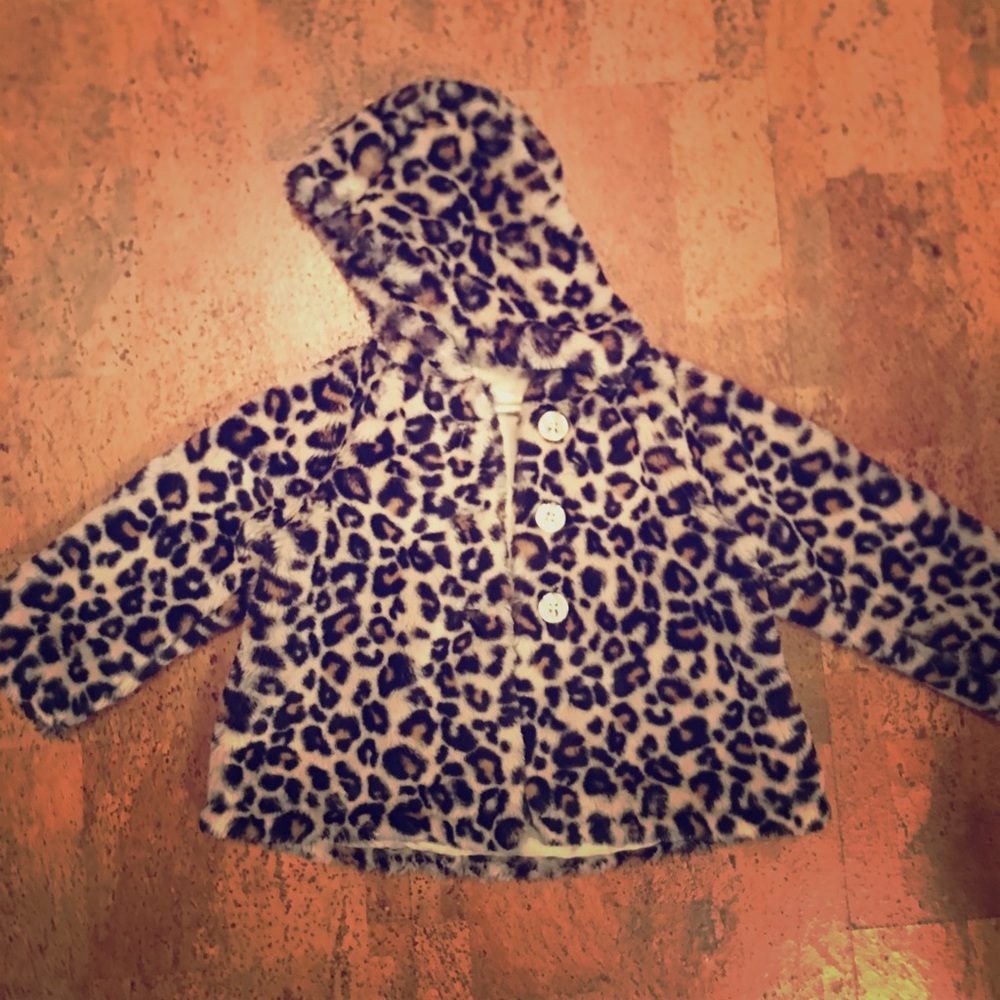Cheetah faux fur jacket